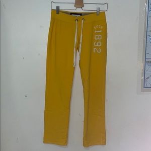 Abercrombie & Fitch Yellow Sweatpants